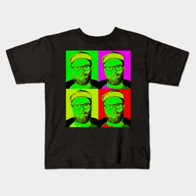 seth rogen Kids T-Shirt by oryan80